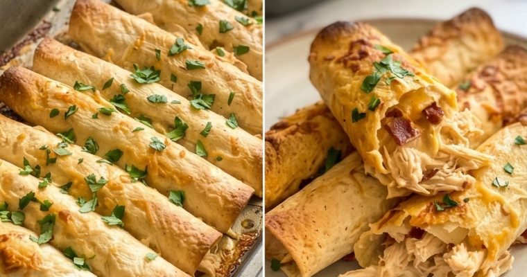 Chicken Bacon Ranch Taquitos