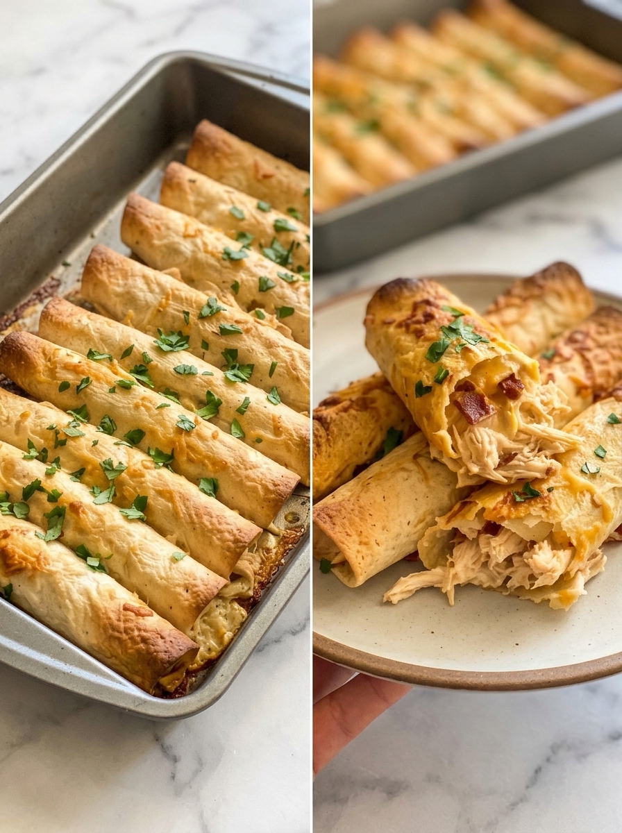 Chicken Bacon Ranch Taquitos