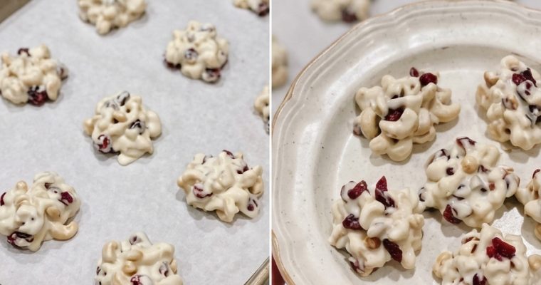 Amish White Cashew Clusters with Cranberries