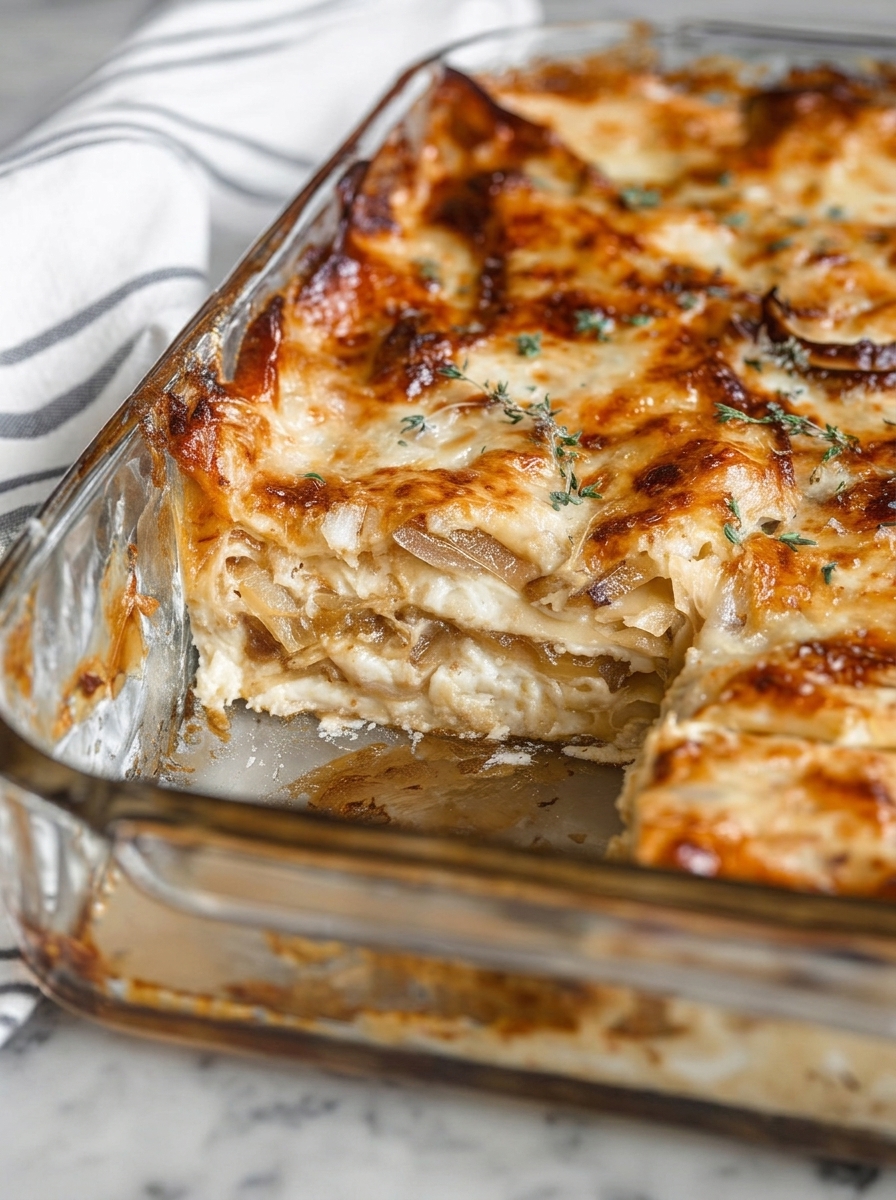 French Onion Lasagna