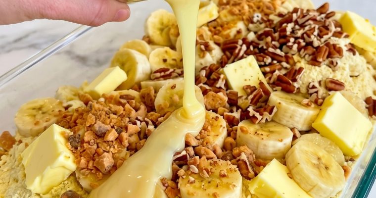 Banana Toffee Cobbler