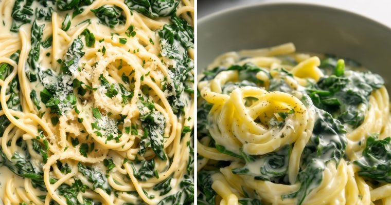 Creamed Spinach Pasta