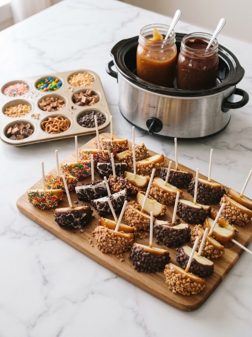 Caramel Apple Slice Bar